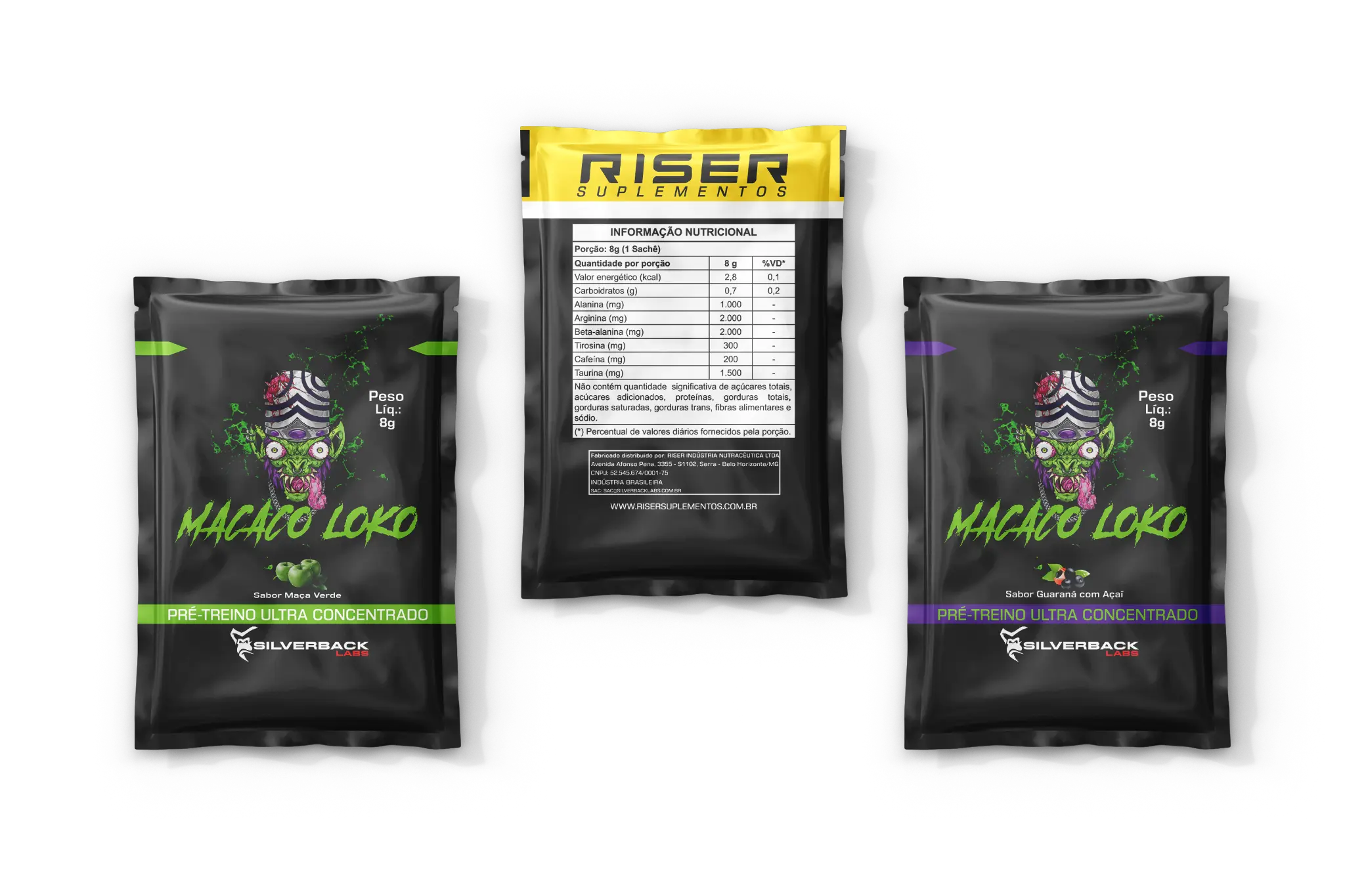 Pré-Treino Macaco Loko - 240g (30 Sachês) - Imagem 5