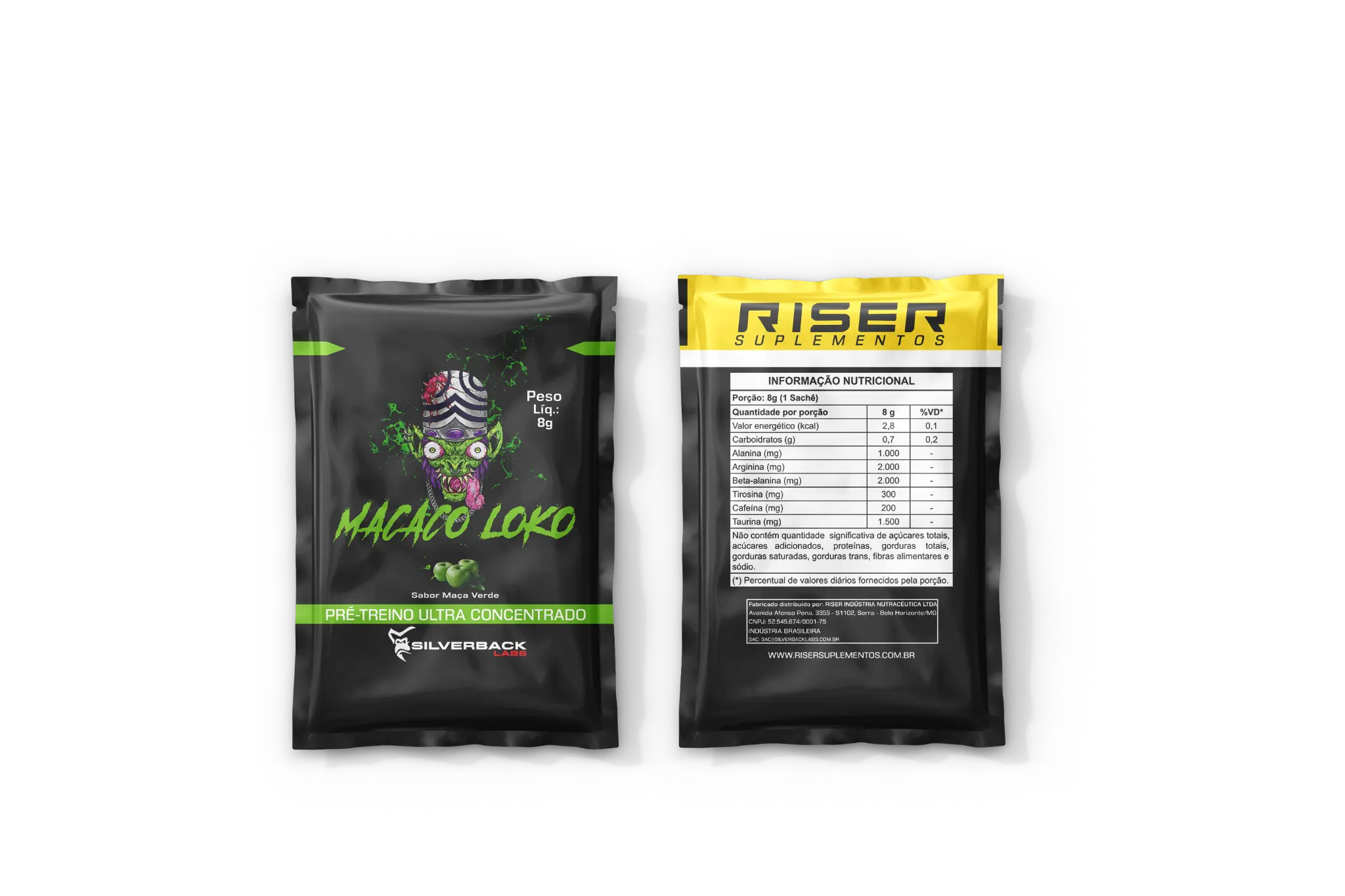 Pré-Treino Macaco Loko - 240g (30 Sachês) - Imagem 4