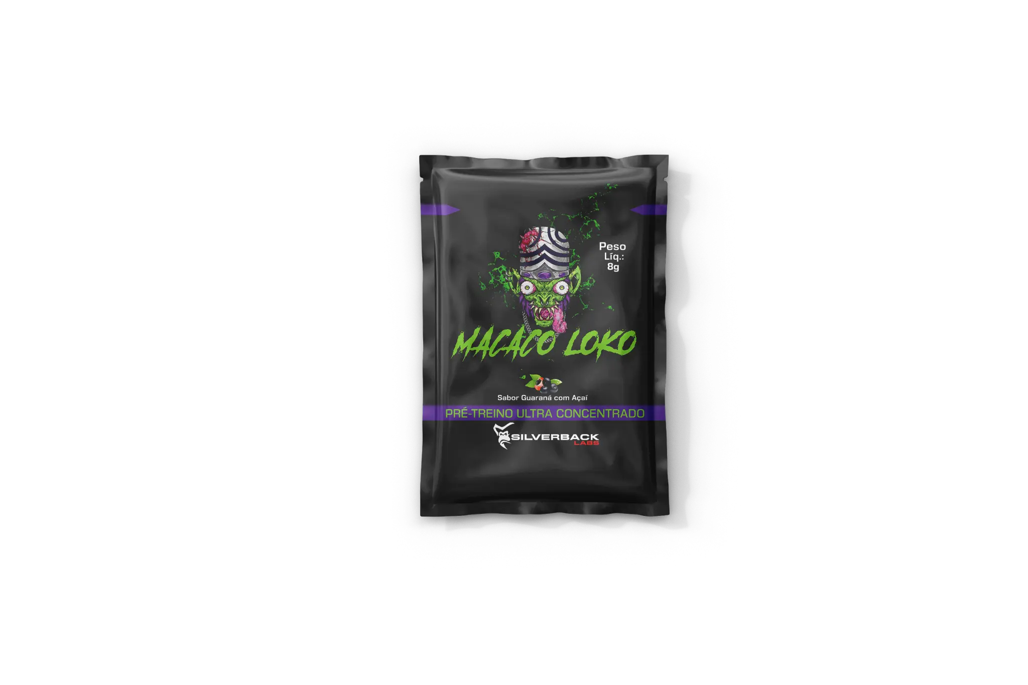 Pré-Treino Macaco Loko - 240g (30 Sachês) - Imagem 2